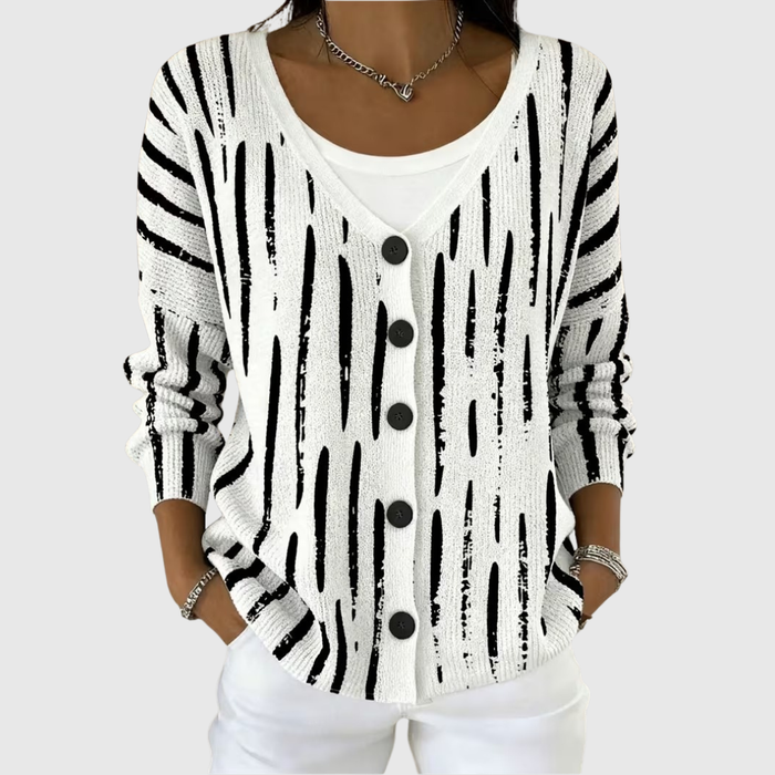 Leonora | Veste en Tricot avec Boutons