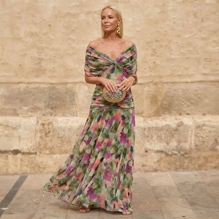 Héloïse | Robe Plissée Multicolore